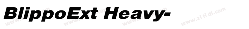 BlippoExt Heavy字体转换